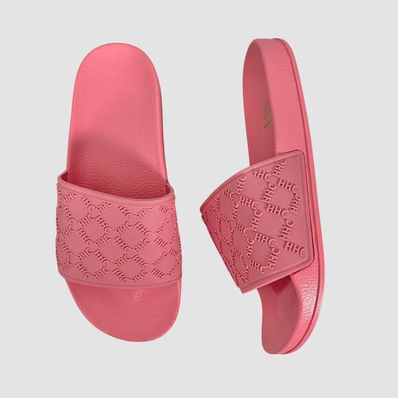 Chunky Pink Rubber Slide Sandals Eu 39 / US 8.5 - Picture 1 of 8